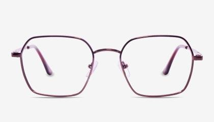 Brown Full Rim Geometric