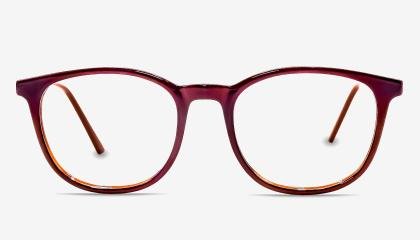 Dark Brown Full Rim Round