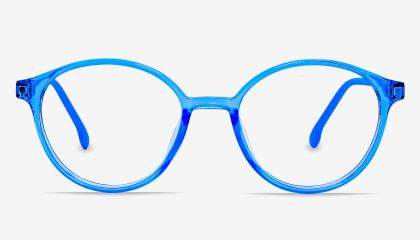 Sky Blue Full Rim Round